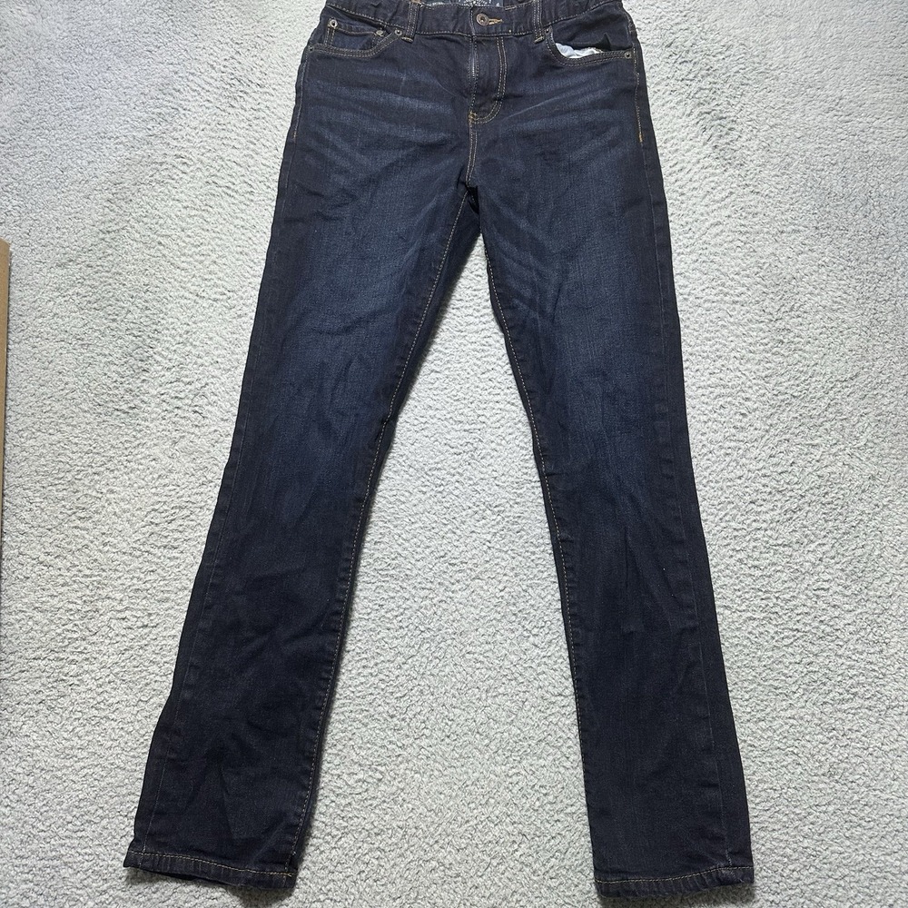 Lucky Brand Youth Boys 20 Jeans Authentic Skinny Adjustable Tabs Med Wash 28x30
